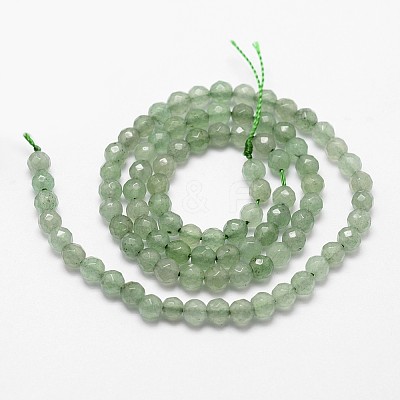 Natural Green Aventurine Beads Strands G-G736-17-6mm-1