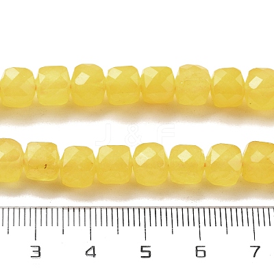 Natural Quartz Imitation Yellow Agate Beads Strands G-C179-B12-01-1