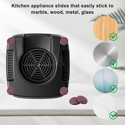 36Pcs 3 Styles Teflon & Rubber & EVA & Oil Glue Self-adhesive Furniture Protection Pads AJEW-CN0002-94C-1