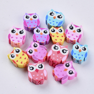 Handmade Polymer Clay Beads CLAY-S093-22-1