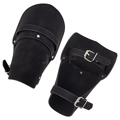 2Pcs Adjustable Cowhide Cord Bracelets Set BJEW-GA0001-11-1