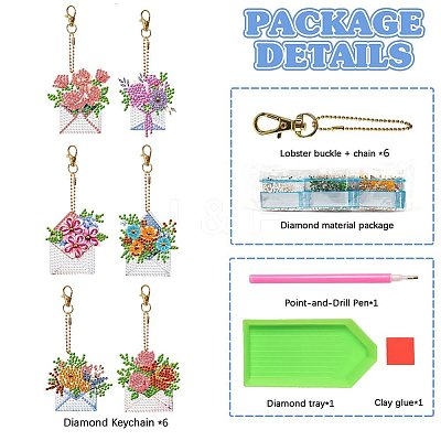 Flower Envelope DIY Pendant Decoration Kit PW-WG51724-01-1