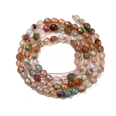 Natural Agate(Dyed & Heated) Beads Strands G-Z068-B09-02-1