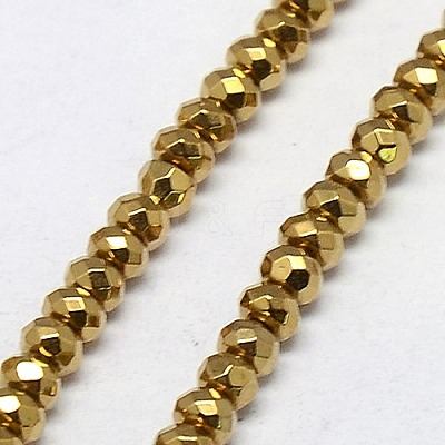 Electroplate Non-magnetic Synthetic Hematite Beads Strands X-G-J160-A-02-1