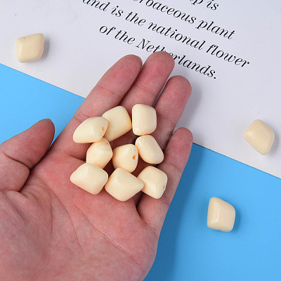 Opaque Acrylic Beads MACR-S373-15A-A15-1