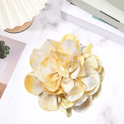 Multi Petal Flower Cloth Brooches JEWB-CN0001-14C-1