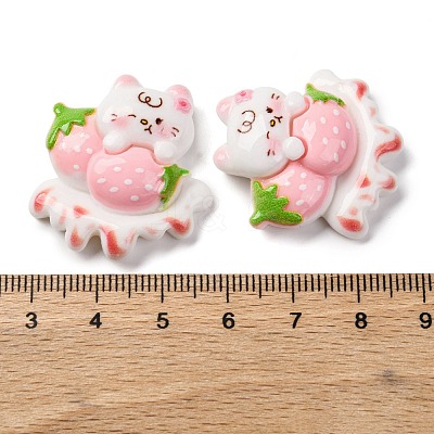 Cat Theme Opaque Resin Cabochons CRES-Z010-01D-1