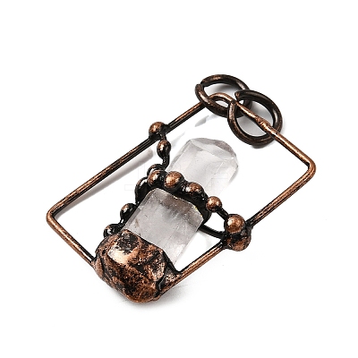 Natural Quartz Crystal Nuggets Pendants G-B149-05R-02-1