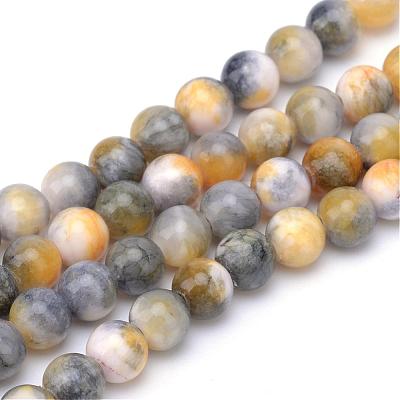 Natural Dyed Persian Jade Gemstone Bead Strands G-R271-8mm-XP26-1