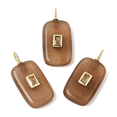 Dyed Natural White Jade Pendants G-H328-03G-A07-1