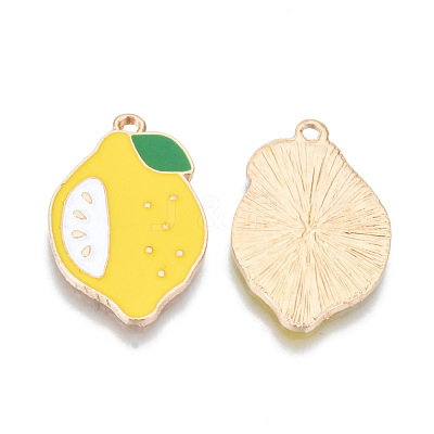 Alloy Enamel Pendants X-ENAM-T011-39KC-RS-1