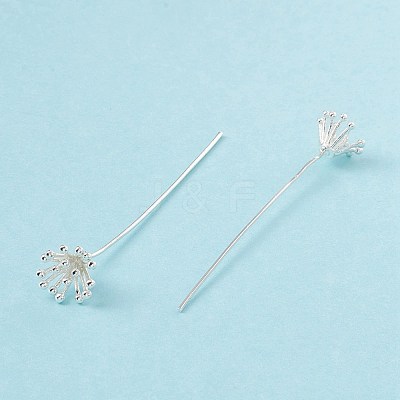 Brass Flower Head Pins KK-G413-03S-1