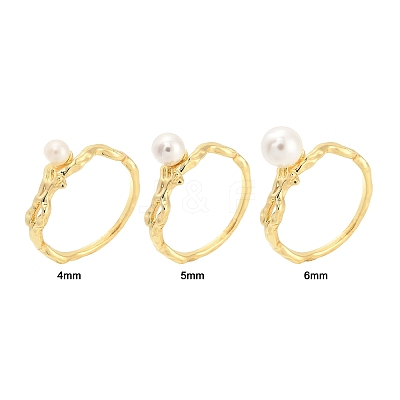 Brass Finger Ring Settings KK-G518-05G-1