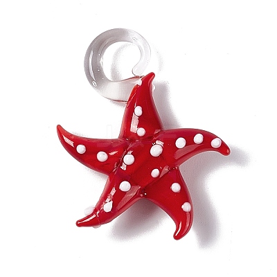 Handmade Lampwork Pendants LAMP-G155-01C-1