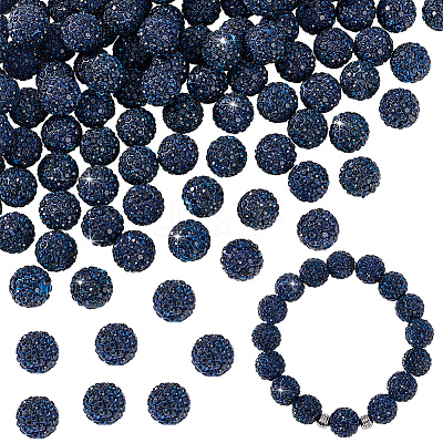 100Pcs Polymer Clay Rhinestone Beads RB-PH0001-40-1