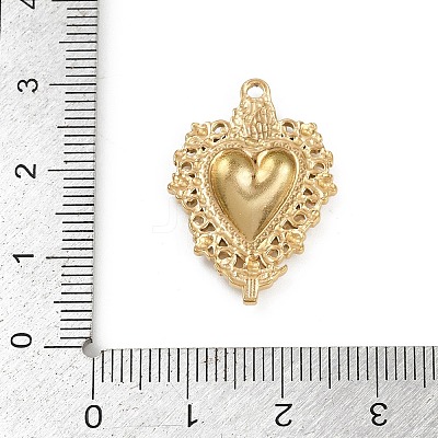 304 Stainless Steel Pendants STAS-P390-02C-G-1