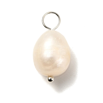 Natural Cultured Freshwater Pearl Pendants PALLOY-JF00942-03-1