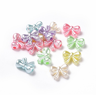 Imitation Pearl Acrylic Beads OACR-E013-19-1