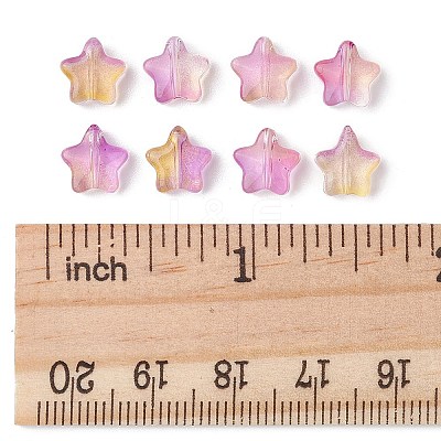 Transparent Electroplate Glass Beads EGLA-FS0001-37-1