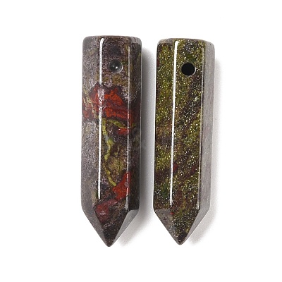 Natural Dragon Blood Pointed Pendants G-D460-01J-1
