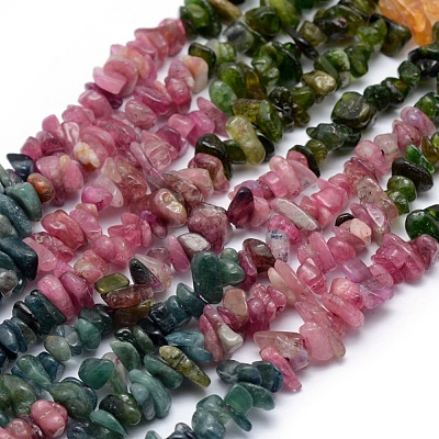 Natural Multicolor Tourmaline Beads Strands G-P332-73A-1