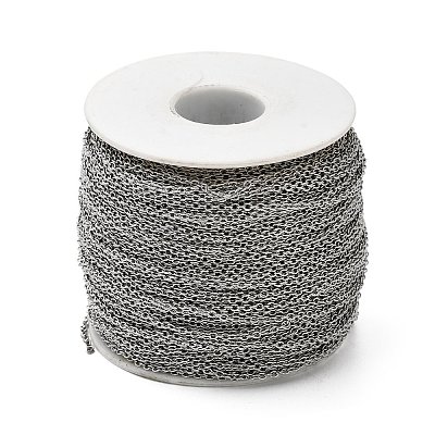 Tarnish Resistant 304 Stainless Steel Cable Chains CHS-Q001-08-100m-1