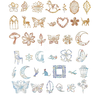 4Sets 4 Styles Paper Scrapbooking DIY-GF0011-36-1