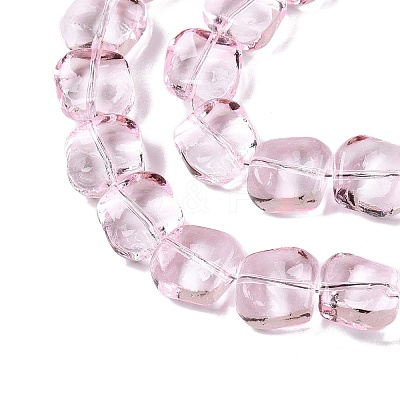 Electroplate Glass Beads Strands EGLA-N012-07F-1