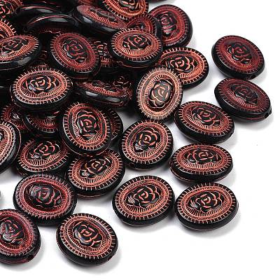Opaque Acrylic Beads OACR-P029-12A-01-1