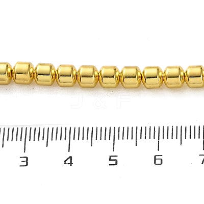 Electroplated Synthetic Non-magnetic Hematite Beads Strands G-C248-C01-4mm-01-1