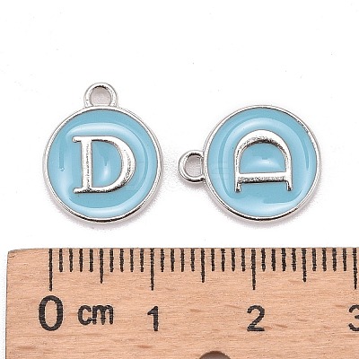 Platinum Plated Alloy Enamel Charms LS-ENAM-S118-04D-P-1