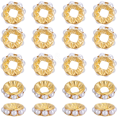 100pcs Alloy Spacer Beads FIND-SC0021-51G-1