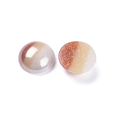 Opaque Glass Cabochons X-GGLA-S038-12K-8mm-1