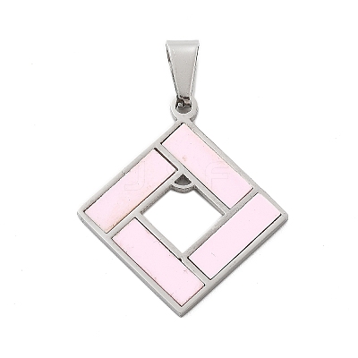 304 Stainless Steel Pendants STAS-F313-06P-1