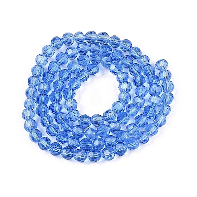 Transparent Glass Beads Strands EGLA-A035-T4mm-D14-1
