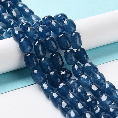 Natural White Jade Beads Strands G-E614-B01-09-1