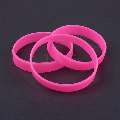 Silicone Wristbands Bracelets BJEW-J176-18-1