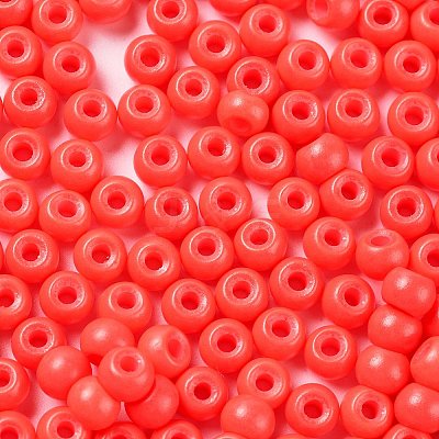 Baking Paint Glass Seed Beads SEED-H002-I-B513-1