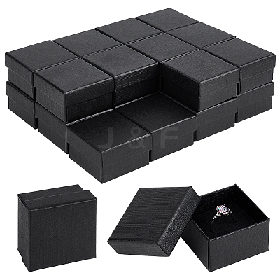 Square Cardboard Jewelry Storage Boxes CON-WH0115-35C-1