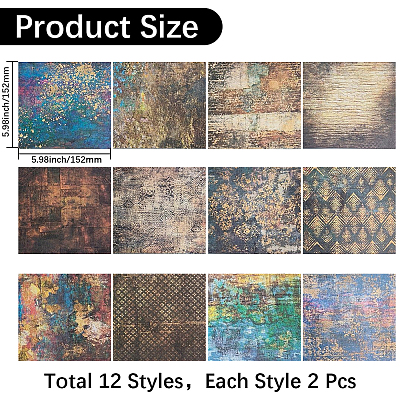 Square Scrapbook Paper Pads DIY-WH20013-83A-1