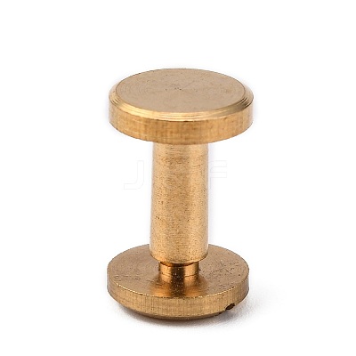 Luggage Leather Belt Brass Craft Solid Screw Rivet LS-KK-WH0004-6mm-01C-1