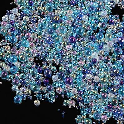 AB-Color Plated DIY 3D Nail Art Decoration Mini Glass Beads EGLA-TAC0001-02B-1