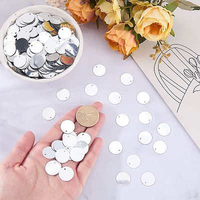 80G Plastic Paillette Pendants FIND-SC0023-18B-1