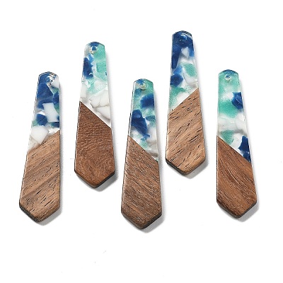 Resin and Walnut Pendants FIND-R051-06A-1