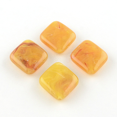Rhombus Imitation Gemstone Acrylic Beads OACR-R043-M-1