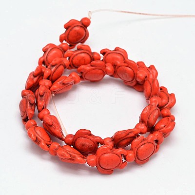 Dyed Synthetic Turquoise Beads Strands G-M152-07-B-1