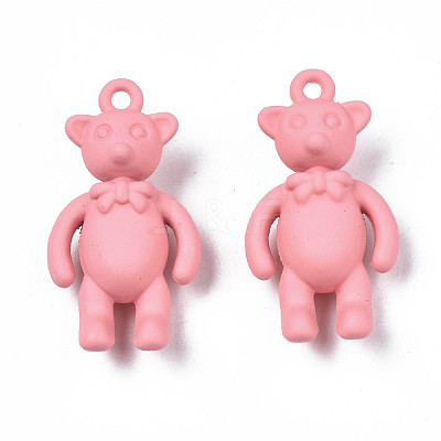 Rack Plating Spray Painted Alloy Pendants PALLOY-N172-001-04-1