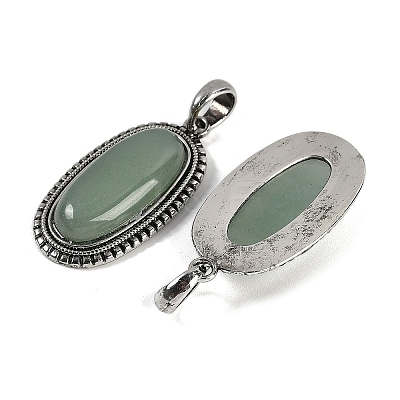 Natural Green Aventurine Pendants G-I370-07AS-05-1