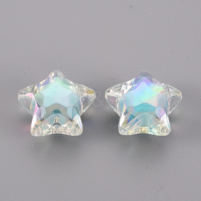 Transparent Acrylic Beads X-TACR-S152-18D-1