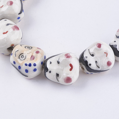 Handmade Porcelain Beads PORC-G002-32-1